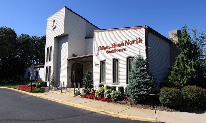 Lions Head North landscaped community monument entrance sign